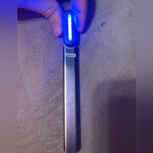 Sleek Black and Blue Light